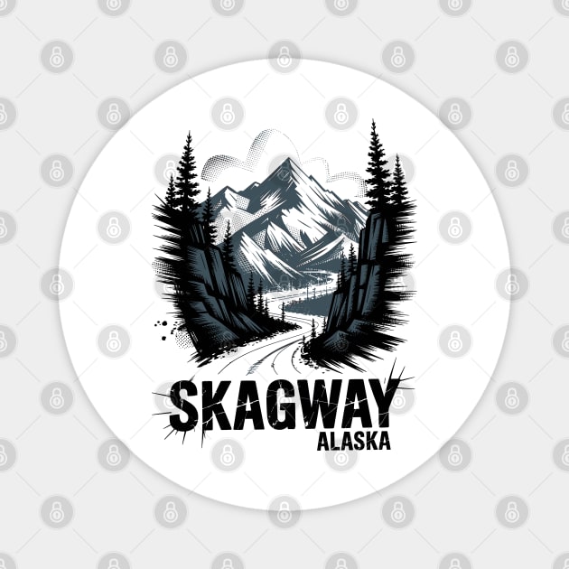 Alaska Skagway Magnet by JessArty